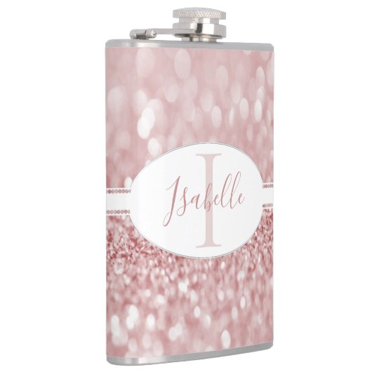 Roze maatkolf voor glitter heupfles (Rechts)