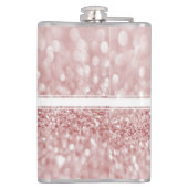 Roze maatkolf voor glitter heupfles (Achterkant)