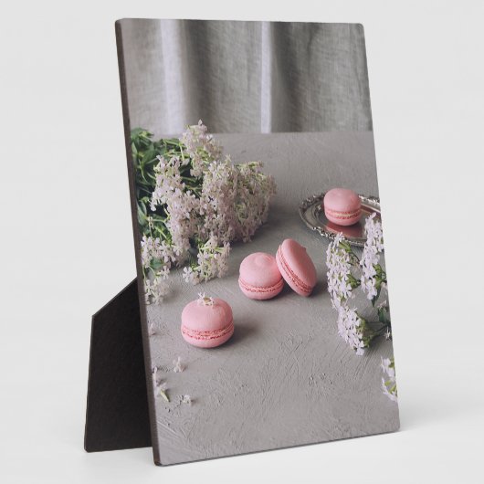 roze macaron fotoplaat (Zijkant)