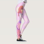 Roze Macaron Girl Leggings (Rechts)