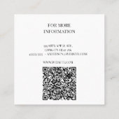 Roze macaron moderne waterverf bakkerij vierkante visitekaartje (Achterkant)