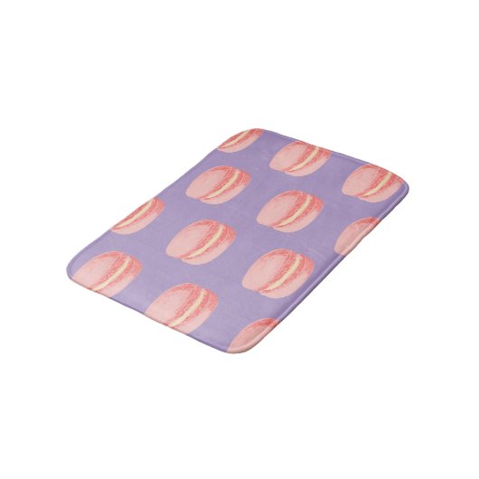 Roze Macarons Badmat (Gekanteld)