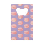 Roze Macarons Creditkaart Flessenopener (Achterkant)