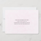 Roze Macarons en rode frambozen Bedankkaart (Achterkant)