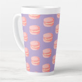 Roze Macarons Latte Mok (Linkerhoek)