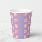 Roze Macarons Papieren Bekers (Rechts)