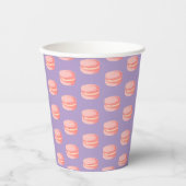 Roze Macarons Papieren Bekers (Voorkant)