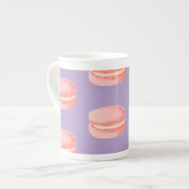 Roze Macarons Porselein Kop