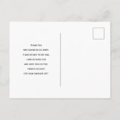 Roze Macarons & Rode Frambozen Dank Je Briefkaart (Achterkant)