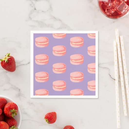 Roze Macarons Servet (Insitu)