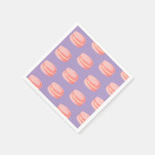 Roze Macarons Servet (Hoek)
