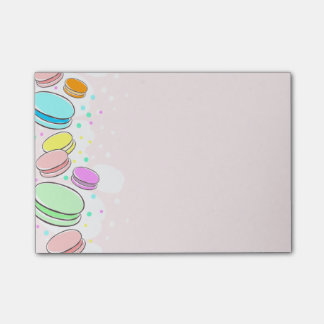 Roze Macaroons 4 x 3-inch Post-it notities Post-it® Notes