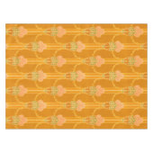 Roze Mackintosh Style Roos Cluster Patroon Tafelkleed (Voorkant (Horizontaal))
