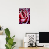 Roze Macro abstract origineel roos Poster (Thuiskantoor)