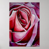 Roze Macro abstract origineel roos Poster (Voorkant)