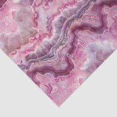 Roze Macro Agaat Steen look Tissuepapier (Detail)