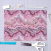 Roze Macro Agaat Stone look Tissuepapier (Craft)