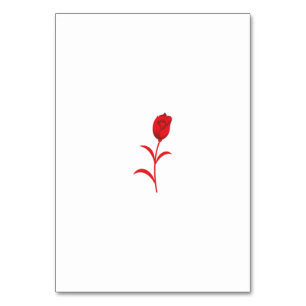 Roze Madder, Lava Rood, bloemmotief Kaart
