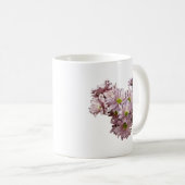 Roze madelief-chrysanten Hart Koffiemok (Voorkant rechts)