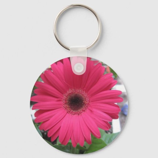 Roze Madelief Sleutelhanger (Voorkant)