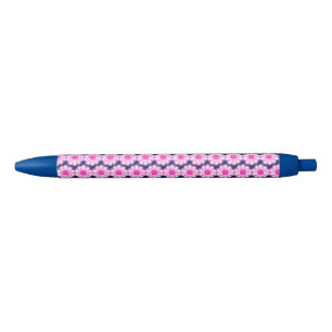 Roze Madeliefillustratie Zwarte Inkt Pen