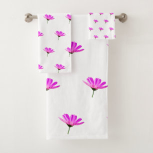 Roze Madeliefje Bad Handdoek