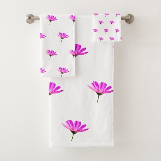 Roze Madeliefje Bad Handdoek (Insitu)