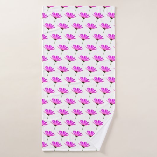 Roze Madeliefje Badhanddoek (Badhanddoek)