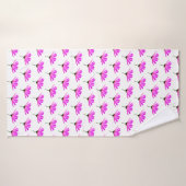 Roze Madeliefje Badhanddoek (Badhanddoek)