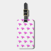 Roze Madeliefje  Bagagelabel (Voorkant verticaal)