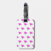 Roze Madeliefje  Bagagelabel (Achterkant verticaal)