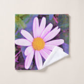 Roze Madeliefje Bloem Bad Handdoek (Wasdoekje)