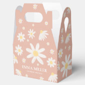 Roze Madeliefje Bloem Bedankdoosjes (Geopend)