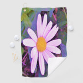 Roze Madeliefje Bloem Golfhanddoek (Insitu)