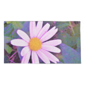Roze Madeliefje Bloem Kussensloop (Achterkant-Links)