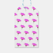 Roze Madeliefje Cadeaulabel (Achterkant)