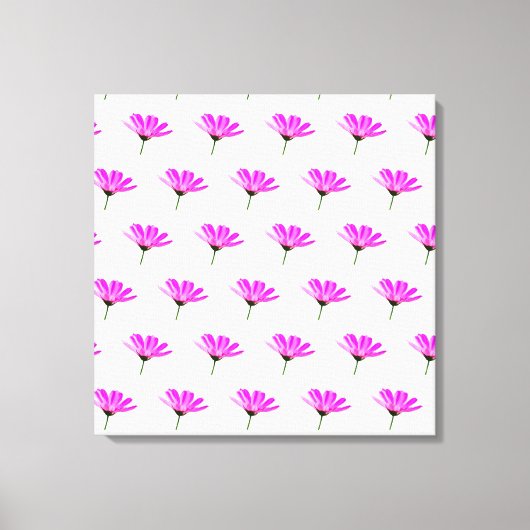 Roze Madeliefje Canvas Afdruk (Voorkant)
