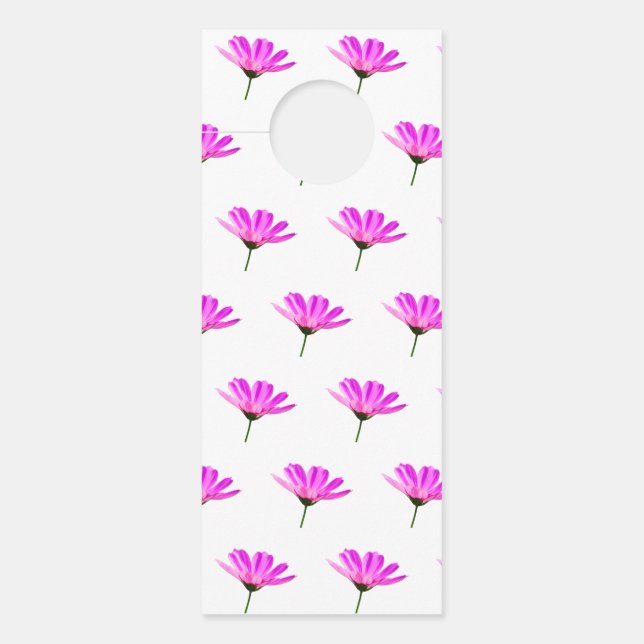 Roze Madeliefje  Deurhanger (Voorkant)