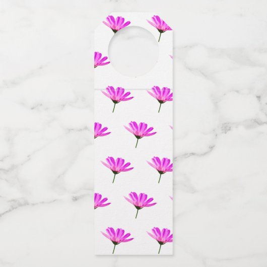 Roze Madeliefje Flessenhanger (Voorkant)