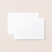 Roze Madeliefje Folie Kaarten (Voorkant met envelop)