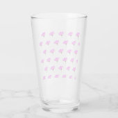 Roze Madeliefje Glas (Achterkant)