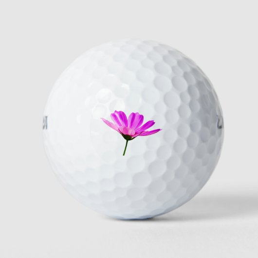 Roze Madeliefje Golfballen (Voorkant)