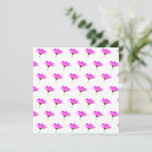 Roze Madeliefje Kaart (Staand voorkant)