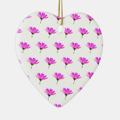 Roze Madeliefje Keramisch Ornament (Rechts)