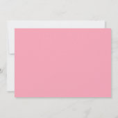 Roze Madeliefje Kinderverjaardag Save The Date (Achterkant)