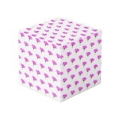 Roze Madeliefje Kubus (Achter hoekig)