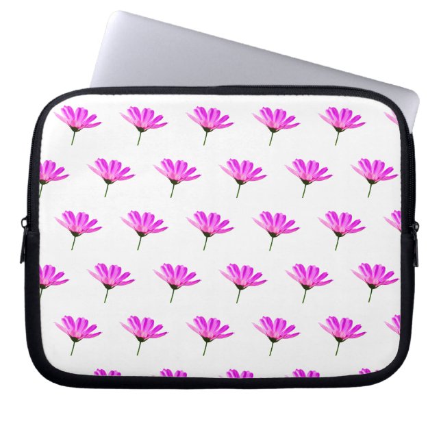 Roze Madeliefje   Laptop Sleeve (Voorkant)