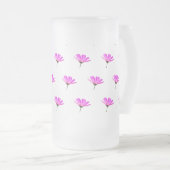 Roze Madeliefje Matglas Bierpul (Voorkant rechts)