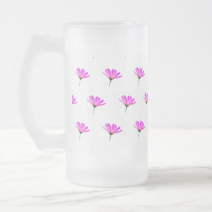 Roze Madeliefje Matglas Bierpul