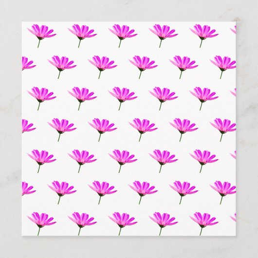 Roze Madeliefje Menu (Voorkant)